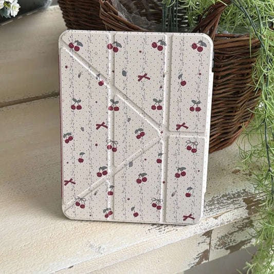 Cherry Print iPad Case Cute