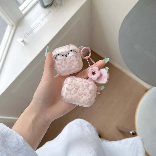 Floral AirPods Case with Flower Charm